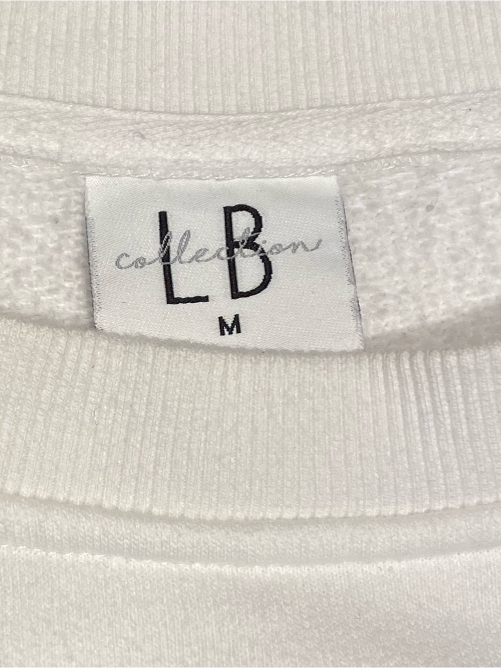 Little Bipsy "Gratitude" Embossed White Sweatshirt, size M - Picture 3 of 9
